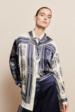 Banderra Scarf Silk Shirt