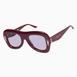 Bowery- Burgundy w. Gold Metal / Light Violet Lens