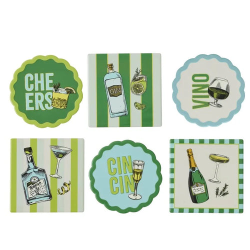 GIMLET CERAMIC COASTER 10CM