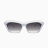 Piaf- Arctic White w. Black Metal / Black Gradient Lens