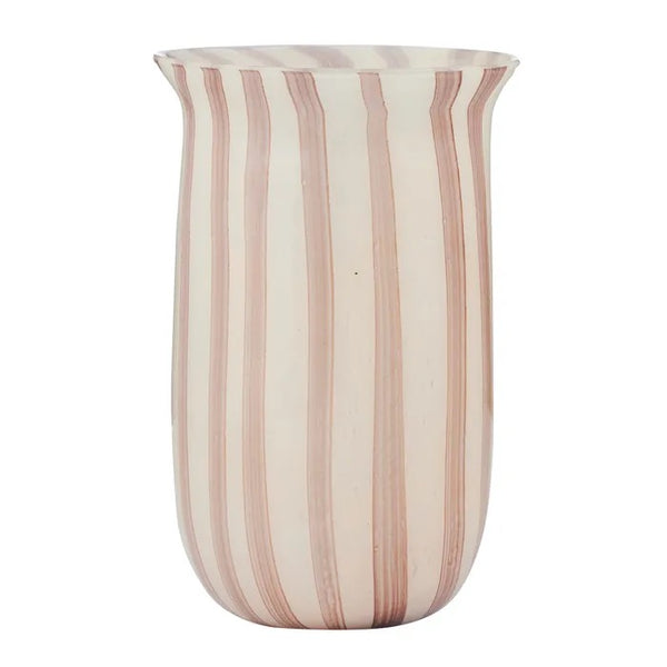 CLAUDIA GLASS VASE 15.5X24.5CM IV/RUSSET