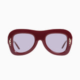 Bowery- Burgundy w. Gold Metal / Light Violet Lens