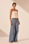 Stella Wide Leg Jean - Mid Blue