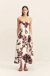 Emmett Square Neck Panelled Midi Dress