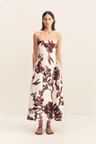 Emmett Square Neck Panelled Midi Dress
