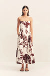 Emmett Square Neck Panelled Midi Dress
