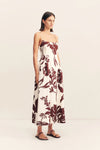 Emmett Square Neck Panelled Midi Dress