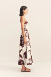 Emmett Square Neck Panelled Midi Dress