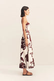 Emmett Square Neck Panelled Midi Dress