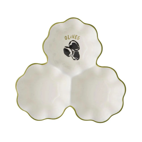 Mangiare Olive Ceramic Dish - 17x17x4cm