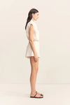 Wellington Button Up Short - Ivory