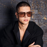 Rodeo- Chocolate w. Gold Metal / Light Brown Lens