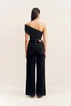 Mercer Wide Leg Cargo Jean - Black