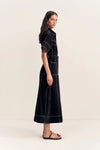 Mercer Panelled Midi Skirt - Black