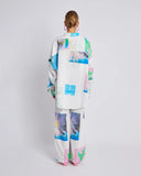 LONG SLEEVE OVERSIZED SHIRT - SEA SPACE