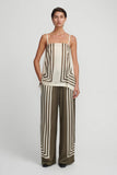 AALIYAH TOP MOSS STRIPE