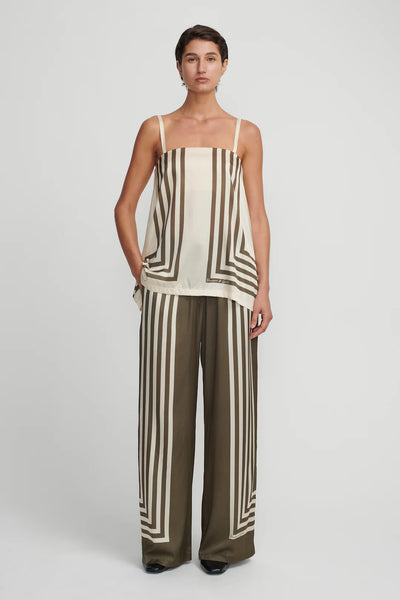 AALIYAH TOP MOSS STRIPE
