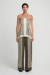 AALIYAH TOP MOSS STRIPE