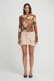OLLIE DENIM SKIRT SAND
