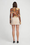 OLLIE DENIM SKIRT SAND
