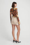 OLLIE DENIM SKIRT SAND