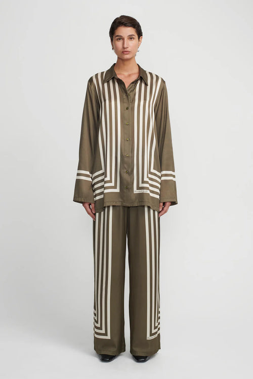 ALLORA SHIRT MOSS STRIPE