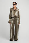 EMPRESS PANT MOSS STRIPE