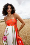 RUE DRESS IN RUBY ANTIQUE ROSE