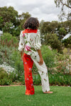 JOE PANT IN RUBY ANTIQUE ROSE