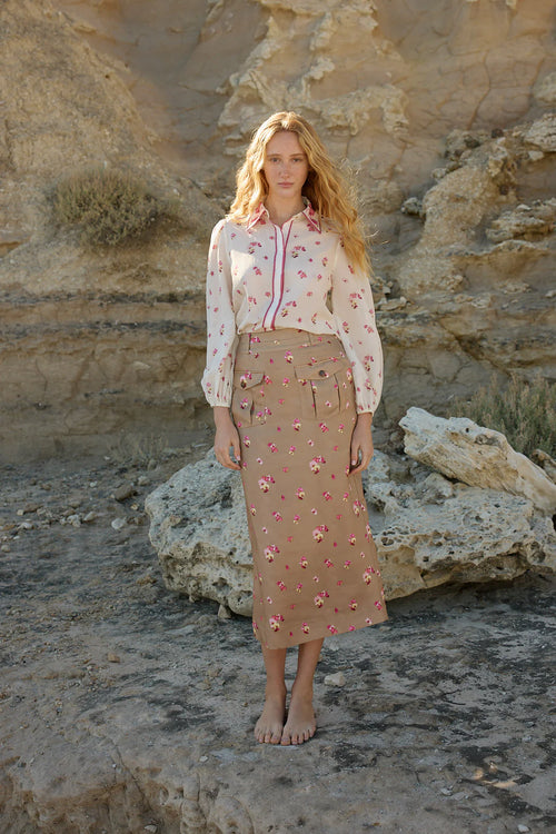 LILLIAN SKIRT MOCHA PHALAE