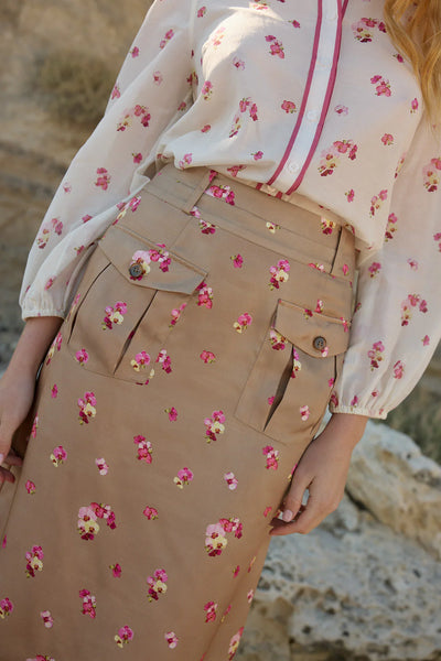 LILLIAN SKIRT MOCHA PHALAE