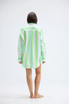 BUDDY SHIRT FERN LAPIS STRIPE