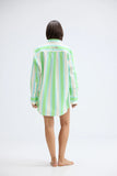 BUDDY SHIRT FERN LAPIS STRIPE