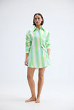 BUDDY SHIRT FERN LAPIS STRIPE