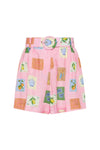 RUMMY SHORTS- PINK EMBLEM