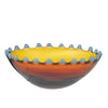 ORMOND GLASS BOWL 29X11.5cm Amber/Blue