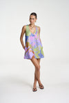 V - NECK SHIFT DRESS - BANANAS