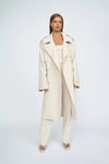 BLAIR BELTED TRENCH COAT - SAND