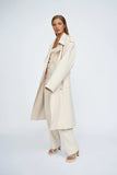 BLAIR BELTED TRENCH COAT - SAND