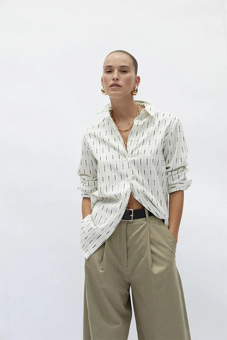 ALL ABOARD LINEN SHIRT