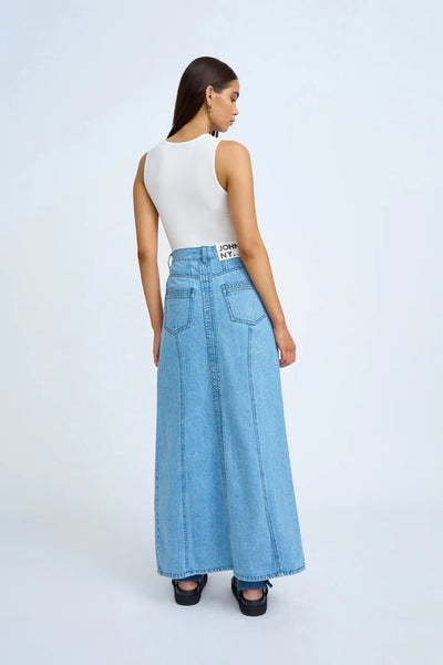 BLUE JEAN BEAUTY A-LINE SKIRT