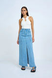 BLUE JEAN BEAUTY A-LINE SKIRT