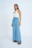 BLUE JEAN BEAUTY A-LINE SKIRT