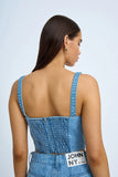 BLUE JEAN BEAUTY BUSTIER