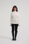 FITTED RIB KNIT- IVORY