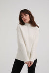 FITTED RIB KNIT- IVORY