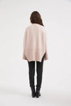 DEEP SPLIT KNIT- CHAMPAGNE PINK