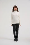 CABLE SLEEVE DETAIL KNIT- IVORY