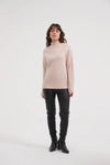 CABLE SLEEVE DETAIL KNIT- CHAMPAGNE KNIT