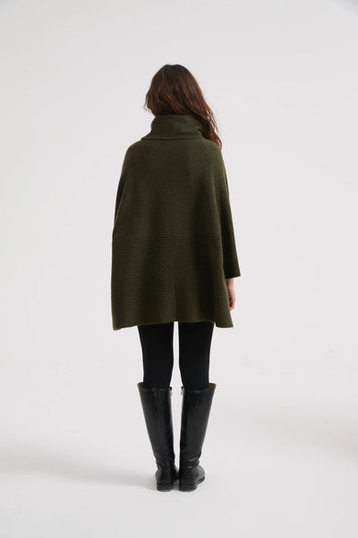 HALF SLEEVE PULLOVER-KHAKI